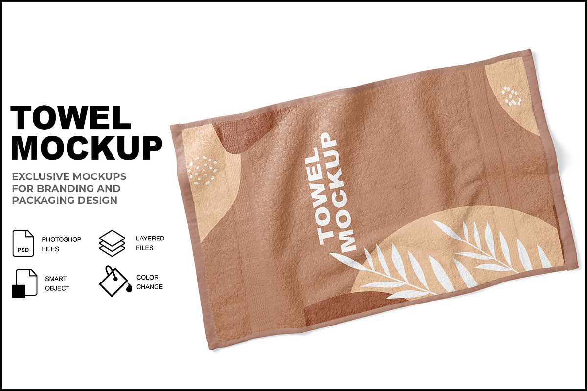Towel Mockup, a Household Mockup by mockupbuys (Photo 1 of 5)