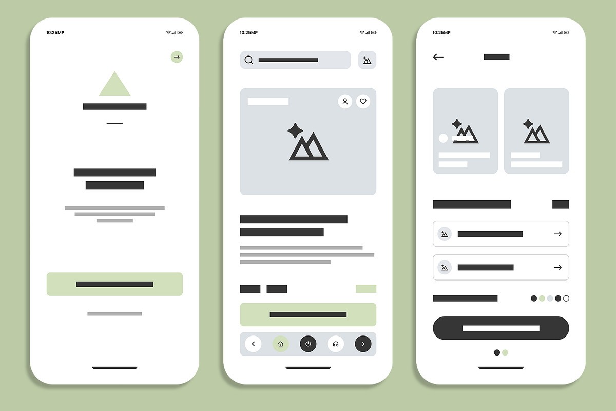 Mobile App UI UX Design Wireframe, a Wireframe Template by MightyDesign (Photo 2 of 7)