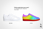 Adidas Superstar | PSD Mockup, a Product Mockup by sophiesconcepts (Thumbnail 2 of 2)