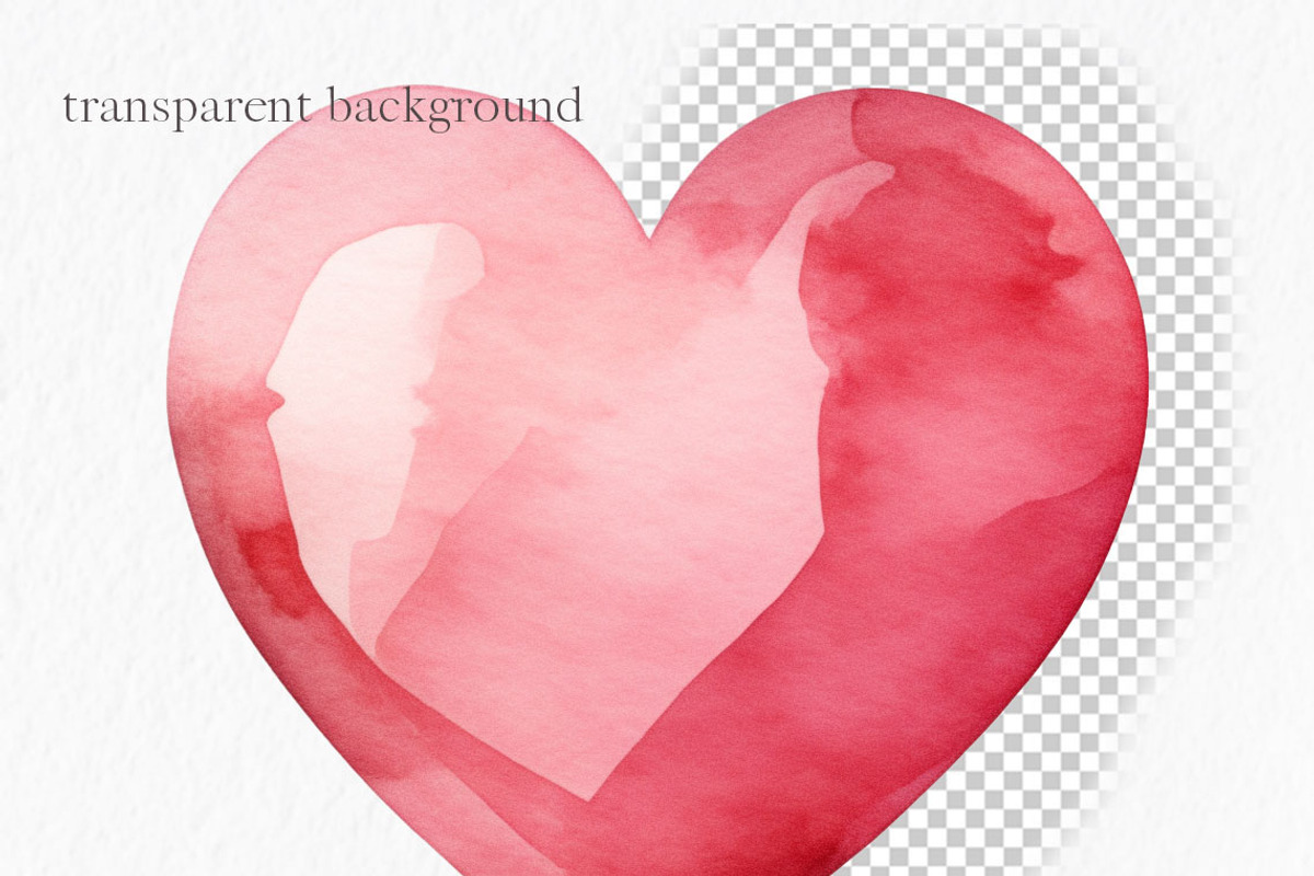 Watercolor heart clipart, an Object Graphic by MyLittleMeow (Photo 7 of 7)