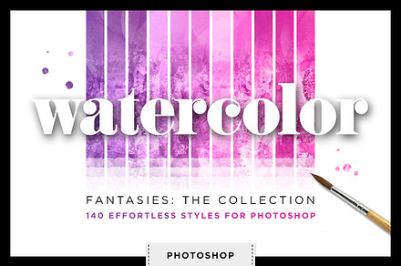 Watercolor Glitter Styles Photoshop
