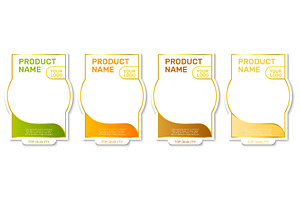 Realistic label or packaging