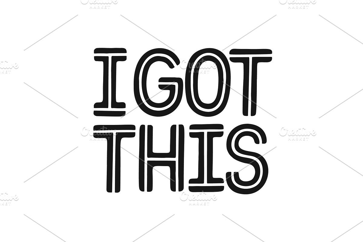 I Got This vector lettering, an Illustration by Zagach Letters