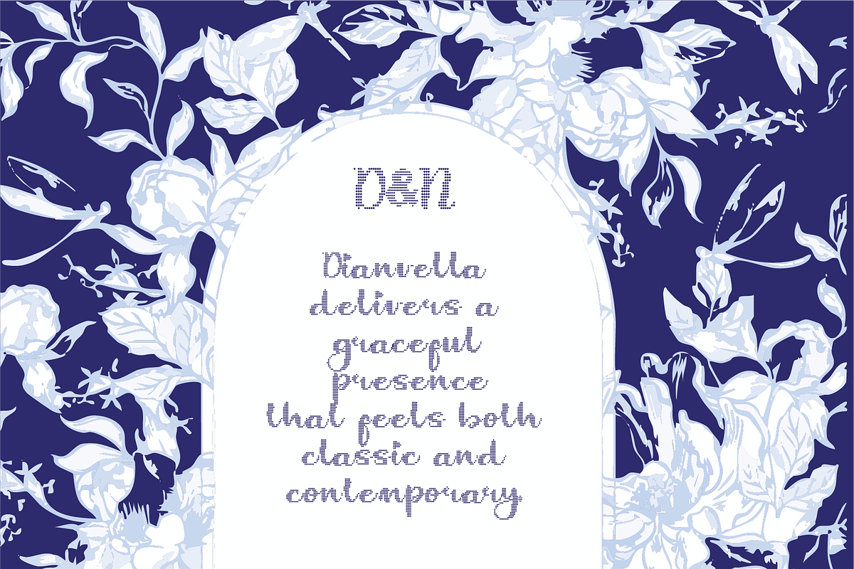 Dianvella | A Embroidery Script Font, a Handwritten Font by Berdansabersama (Photo 6 of 9)