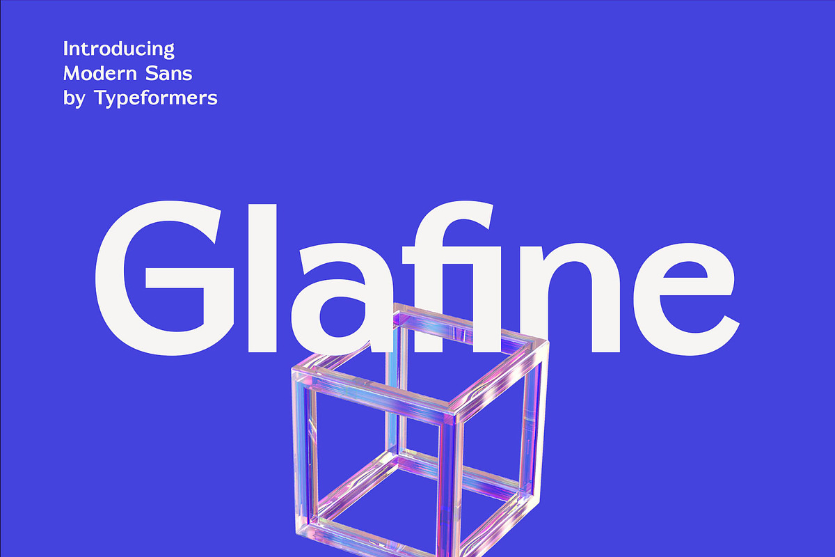Glafine - Modern Sans Serif, a Sans Serif Font by Typeformers (Photo 1 of 5)