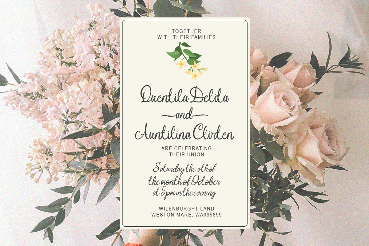 Garitha Complitten| 3 Style + Swash, a Script Font by IM Studio (Photo 2 of 10)