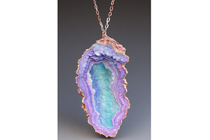 Vibrant purple and blue geode, a Background Photo by Lermont51
