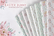 Easter bunny watercor collection, an Animal Illustration by Peace ART (Thumbnail 11 of 13)