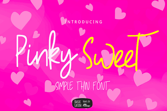 Pinky Sweet Cute Font preview 6