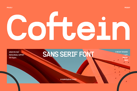 Coftein, a Sans Serif Font by Burntilldead