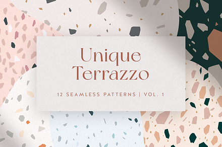 12 Terrazzo Seamless Patterns