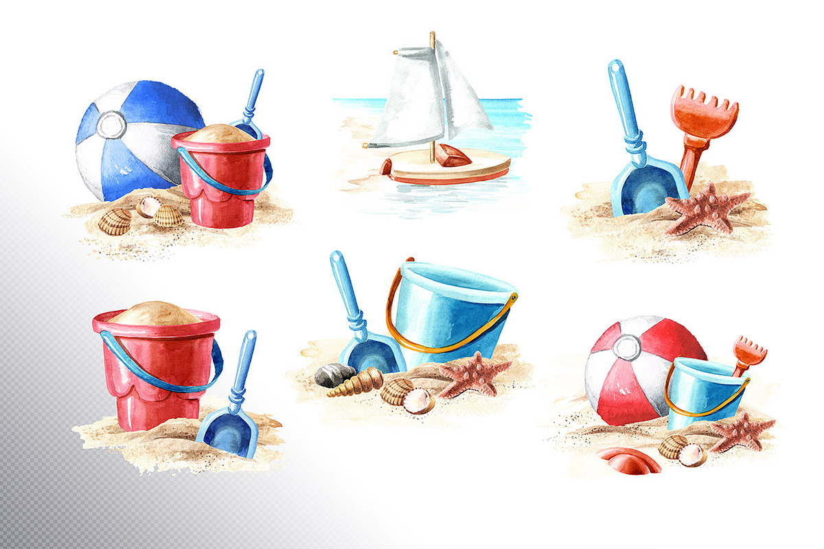 On the Sunny Sand, a Seasonal Illustration by Daria Ustiugova (Photo 3 of 11)