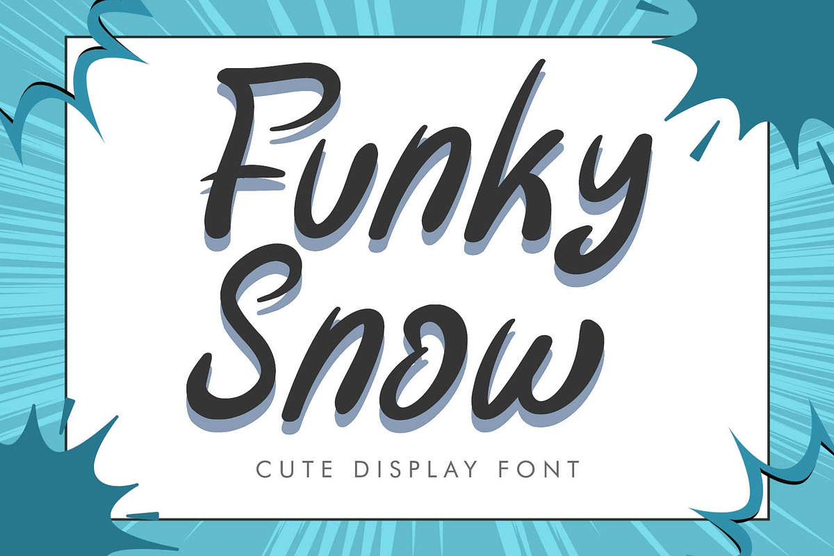 Funky Snow, a Blackletter Font by Yoga Letter (Photo 1 of 7)