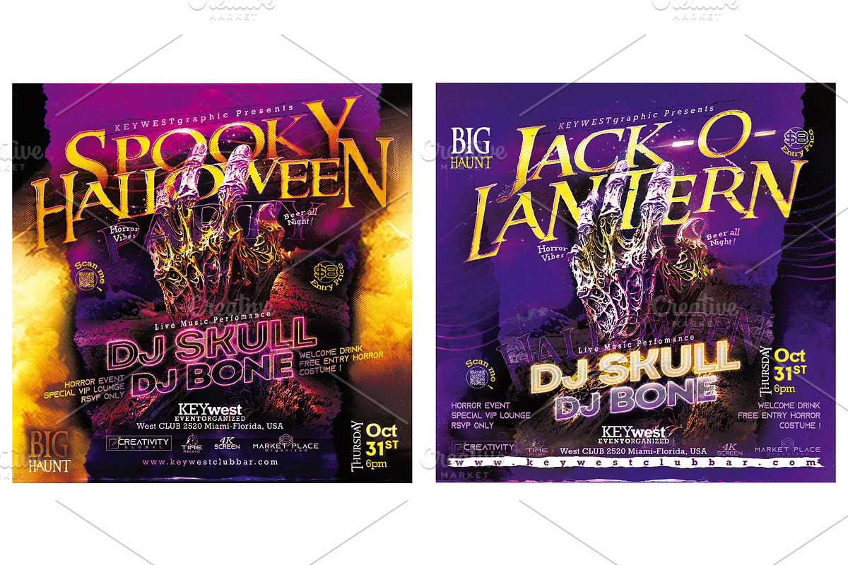Halloween Event Party Flyer, a Flyer Template by regalDRAW (Photo 1 of 5)
