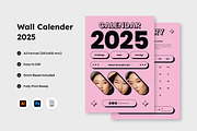 Wall Calendar 2025 Design V4, a Stationery Template by trabaskriya (Thumbnail 1 of 3)