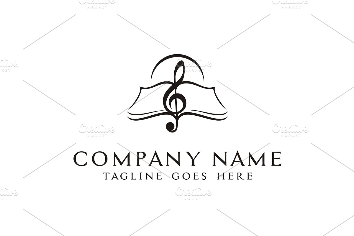 Singing Book Music Notes Sheet logo, a Branding & Logo Template by Enola99d (Photo 2 of 2)