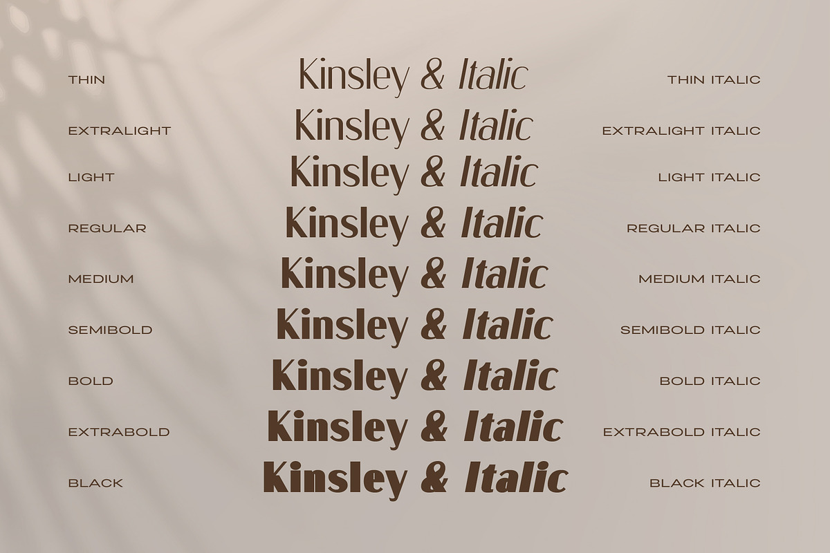 Kinsley - Modern Elegant Sans Serif, a Sans Serif Font by Zafara Studios (Photo 2 of 8)