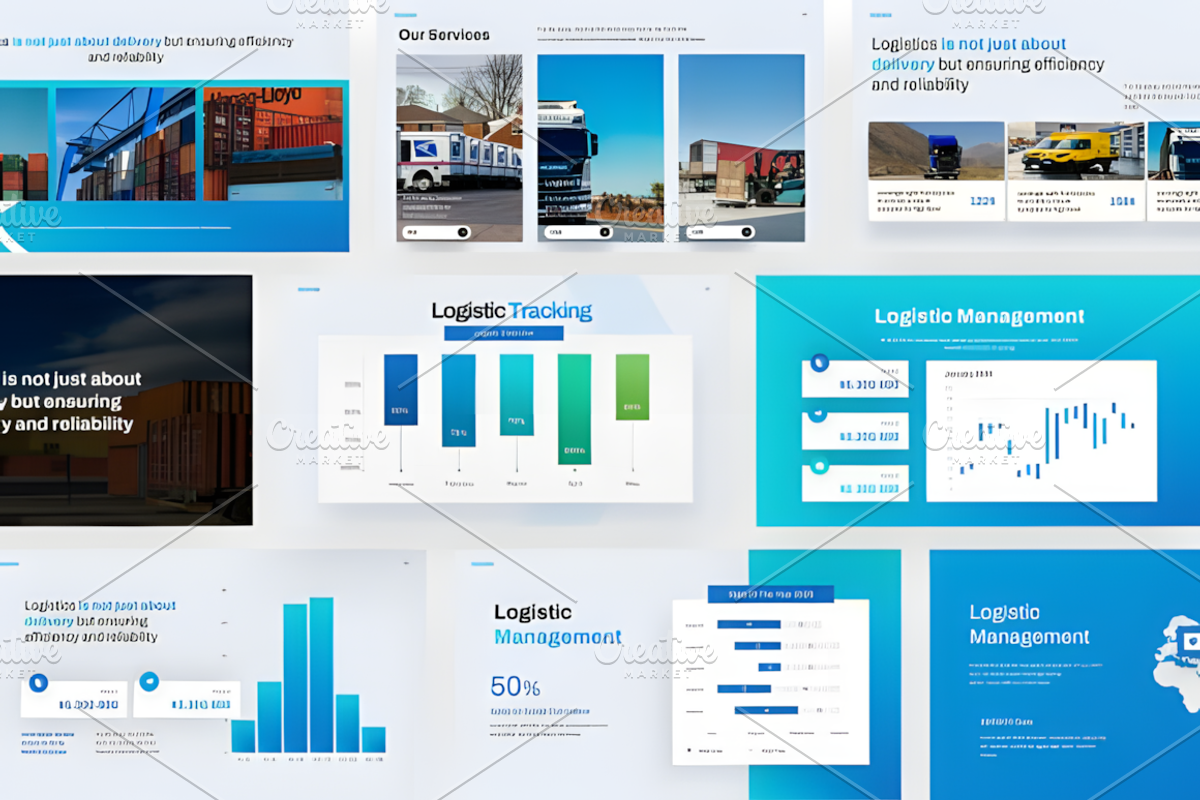 Package Logistic PowerPoint, a Presentation Template by Ink Gallery (Photo 3 of 4)