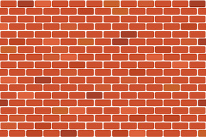 Red brick pattern, a Pattern Graphic by Elena Pimukova