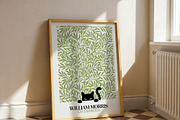 William Morris Cat Print, an Illustration by elfy creative (Thumbnail 3 of 4)