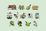Retro Pickleball Graphic, an Object Graphic by Skilline Supply Co. (Thumbnail 4 of 12)