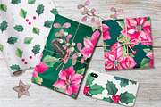 40% OFF. Christmas poinsettia SET, a Decorative Illustration by oKOLOstyle (Thumbnail 5 of 7)