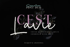 Cest Lavie Font Duo