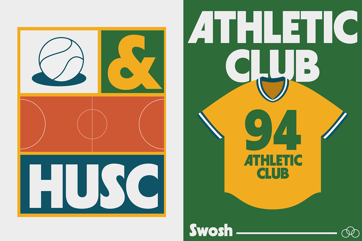 Swosh - Geometric Display Font, a Sans Serif Font by Pipello Grafik (Photo 6 of 14)
