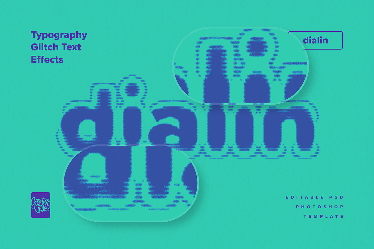 Typography Glitch Text Effects, a Layer Style Add-On by Creative Veila (Photo 5 of 10)