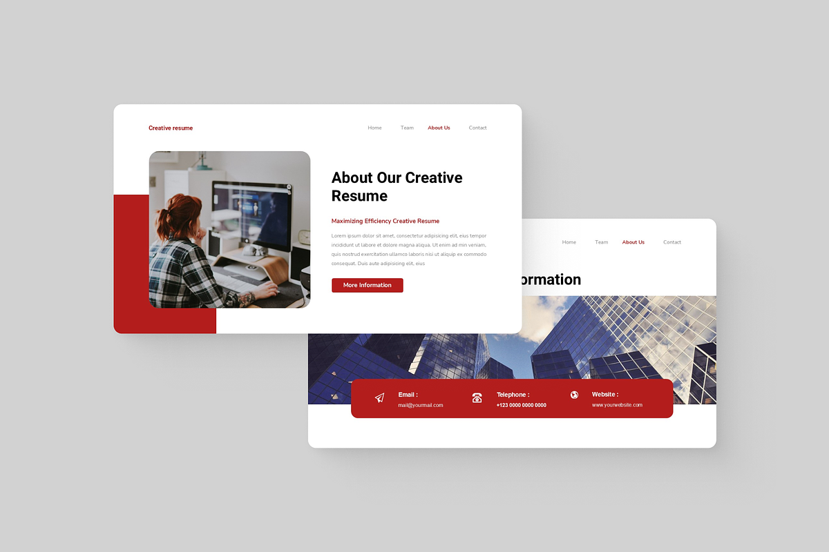 Modern Creative Resume Powerpoint, a Presentation Template by Annora Studio (Photo 2 of 5)