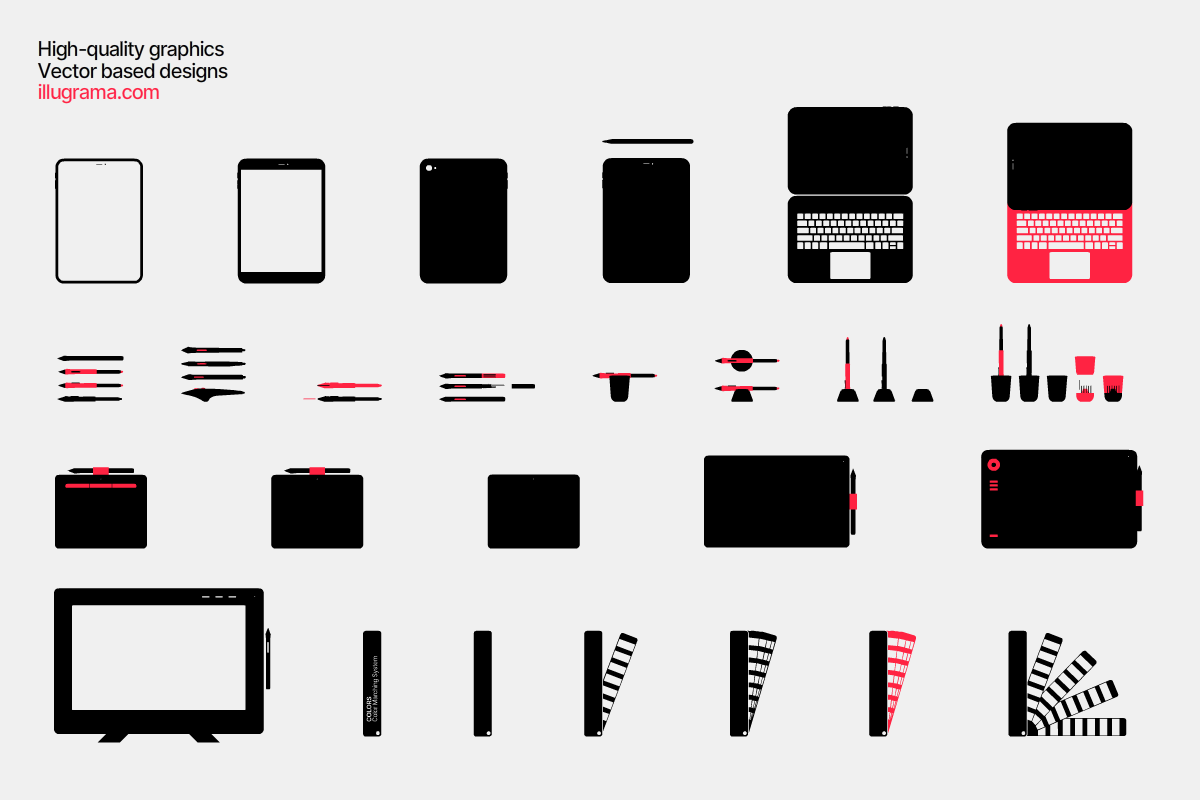Digital Tools - Modern Graphics, a Technology Illustration by illugrama (Photo 7 of 12)