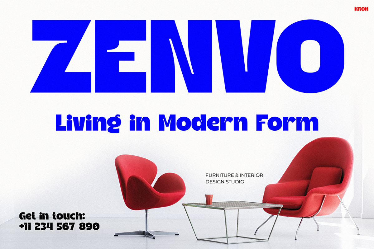 KRON, a Sans Serif Font by Pinisi ART (Photo 10 of 10)