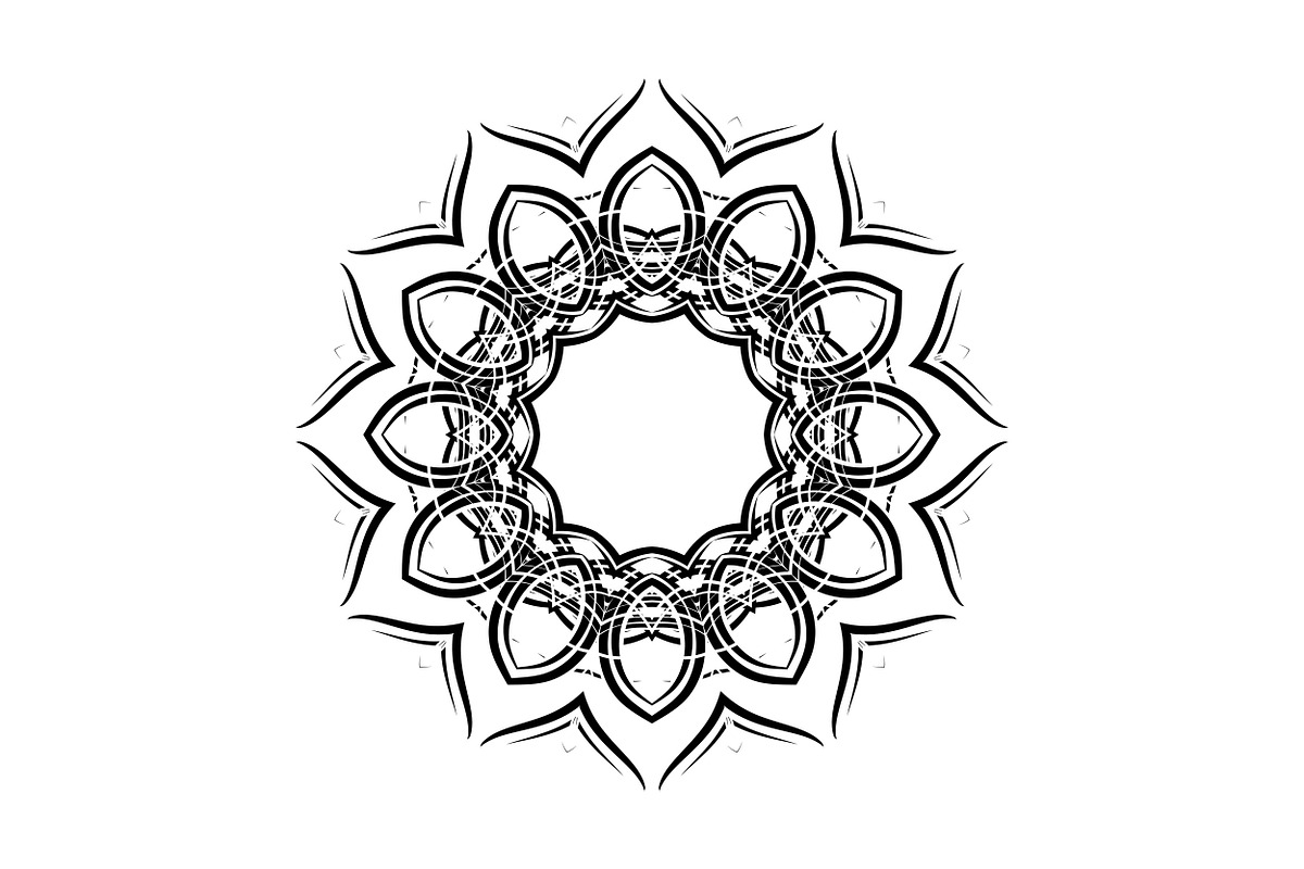 Elegant Mandala Line Art Collection, a Decorative Illustration by NJ Himel (Photo 80 of 101)
