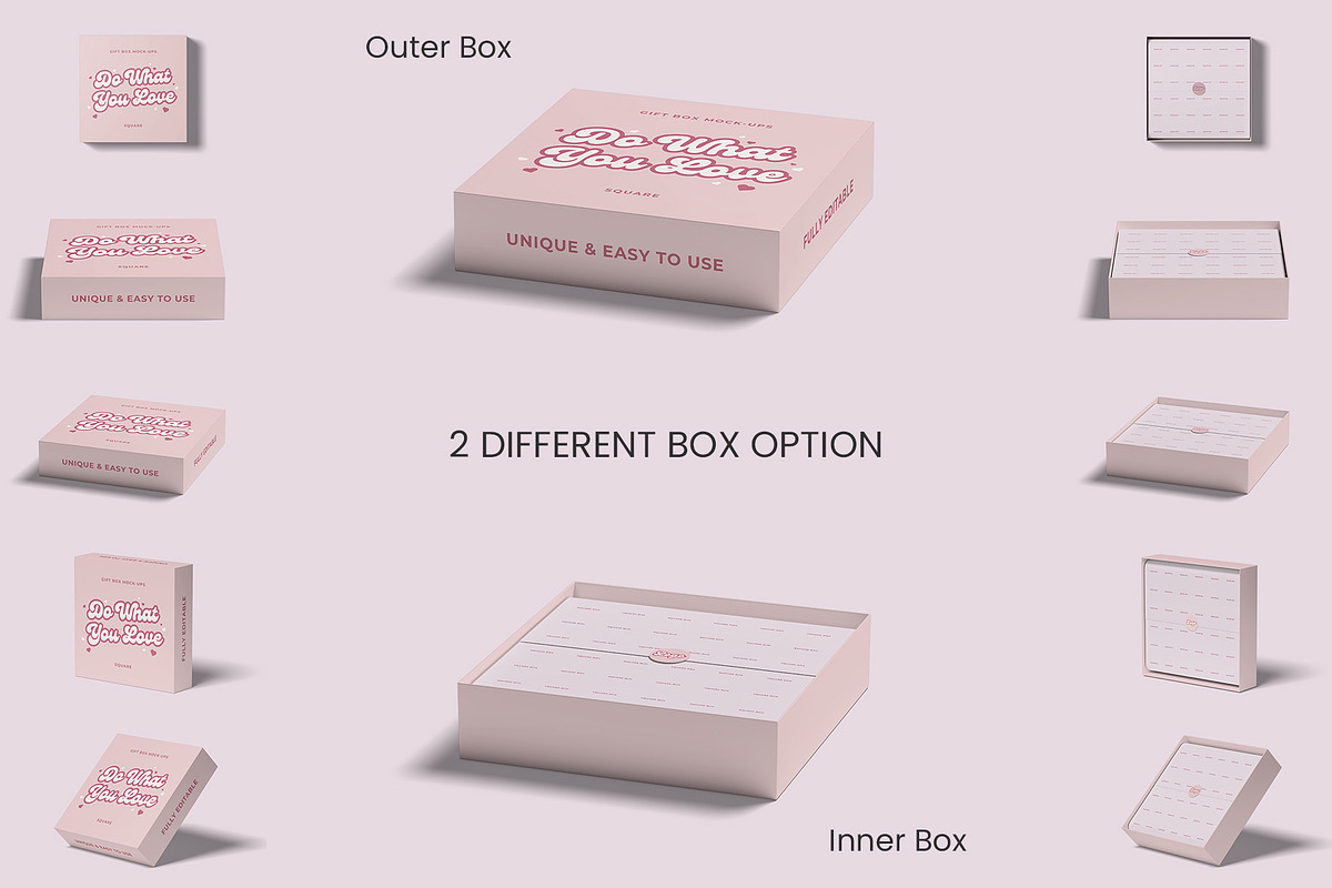 Gift Box Mockups - Packaging Bundles, a Packaging Mockup by Compositing Studio (Photo 2 of 26)