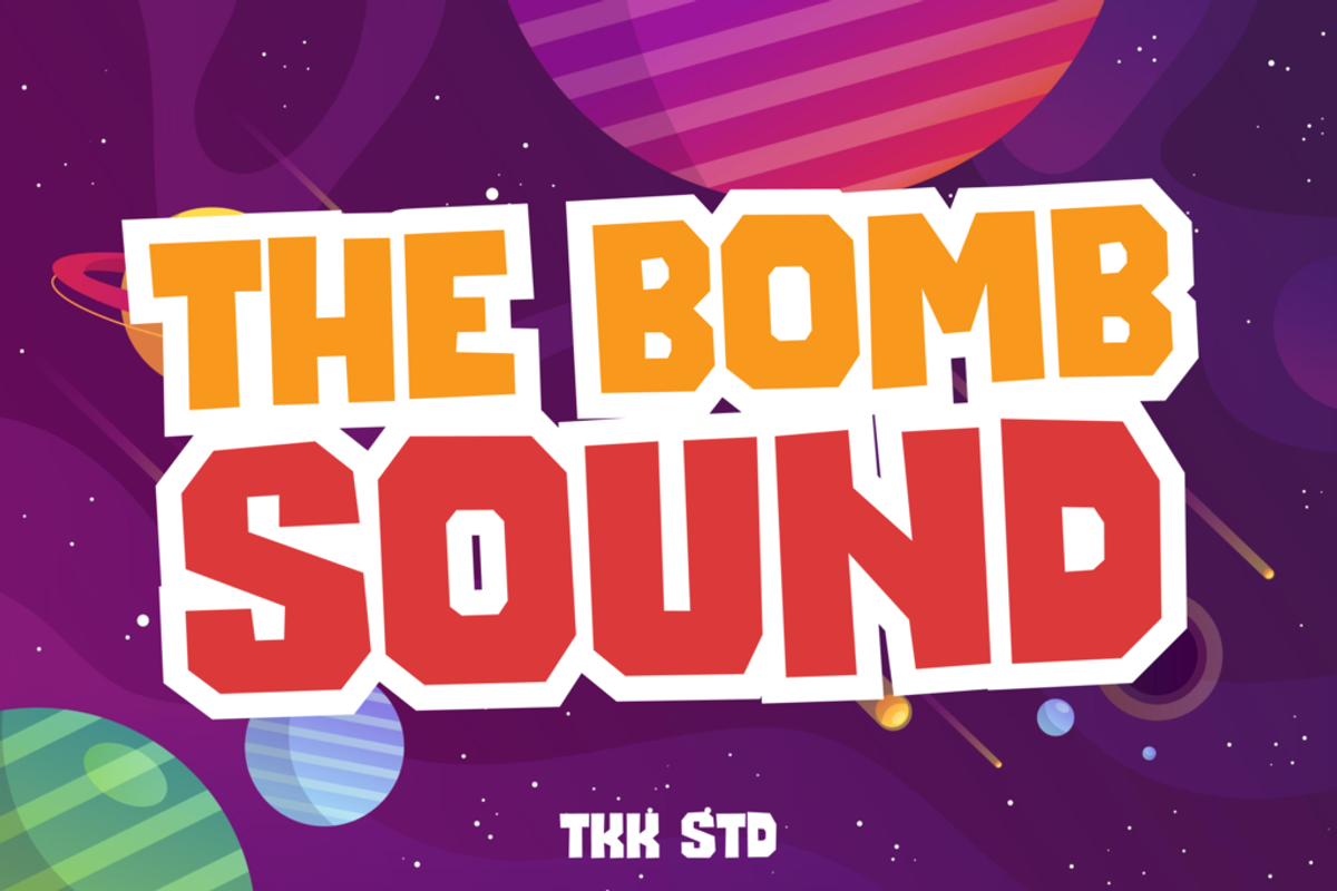 The Bomb Sound - Modern Font, a Sans Serif Font by tokokoo (Photo 1 of 17)