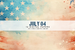July 04, a Background Graphic by Digital Art Creations
