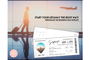 EDITABLE Boarding Pass Template