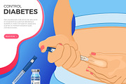 Control Your Diabetes Concepts, a Healthcare Illustration by TAlex (Thumbnail 2 of 6)
