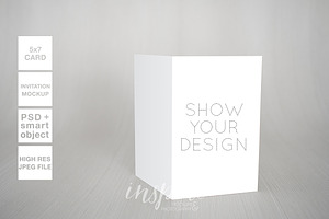 5x7 Card/Invitation Nordic Mockup