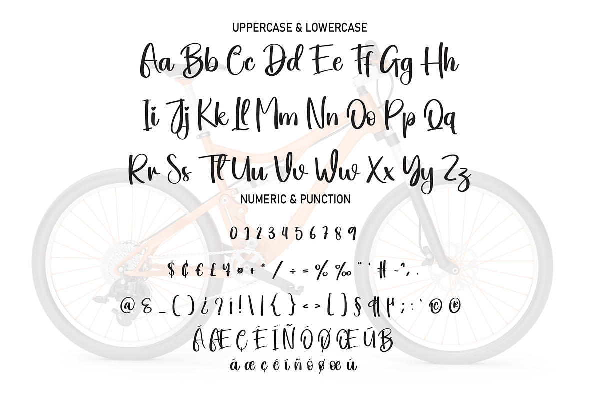 Bicycle | Script Font, a Script Font by Scratchones (Photo 2 of 8)
