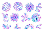 3D Soft Holo - Animated Shapes, a Graphic by LarysaZabrotskaya (Thumbnail 4 of 8)