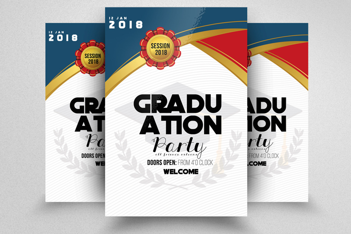 Graduation Announcement Flyer, a Flyer Template by Design Up (Photo 1 of 2)