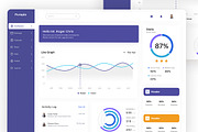 Pureple - Activity Dashboard UI Kits, an UI Kit Template by ENATIVE (Thumbnail 2 of 5)