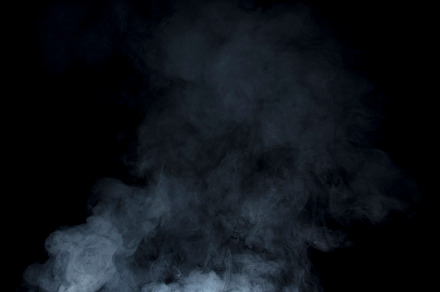Smoke on black background