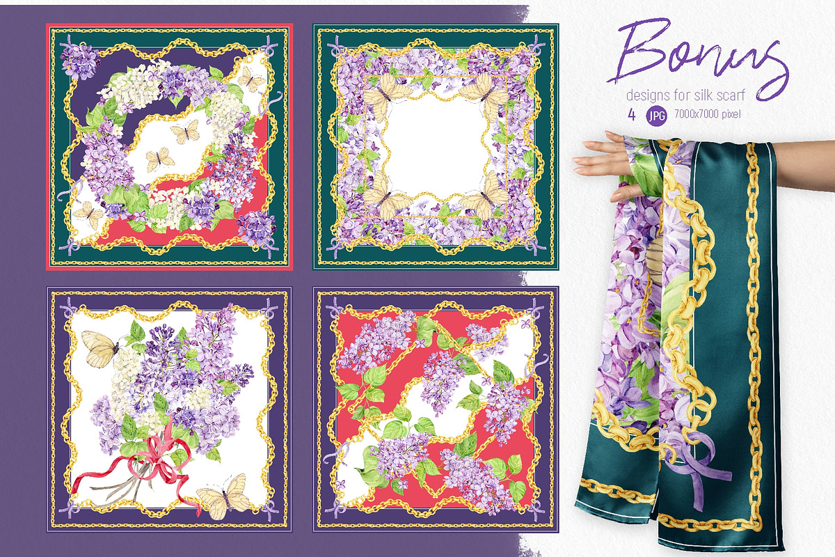 Lilac. Watercolor set., an Illustration by Tata Pilip (Photo 19 of 21)