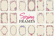 Floral & Bow Spring Frames, an Object Graphic by AnnArt (Thumbnail 1 of 11)