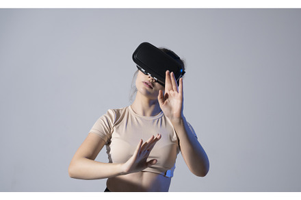 Female engineer wearing virtual, a Person Photo by volodymyrshtun13795