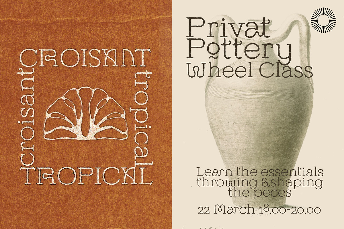 Thane Lantera - Old Press Print, a Serif Font by Setara Langit CreativeStd (Photo 10 of 14)