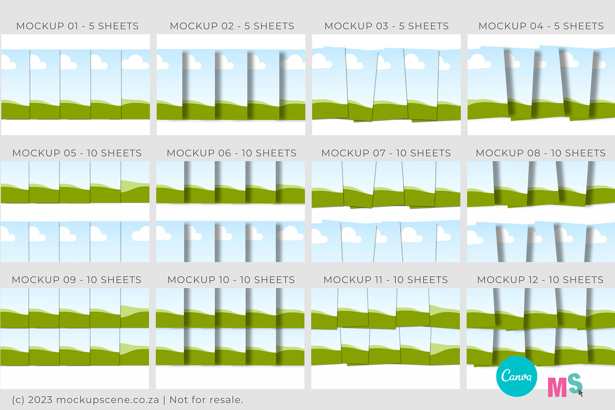 Digital Paper Mockups for Canva, a Mockup by Mockup Scene (Photo 4 of 21)