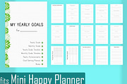 Goals Planner for Mini Happy PDF, a Stationery Template by EasyLifePlanners (Thumbnail 2 of 7)